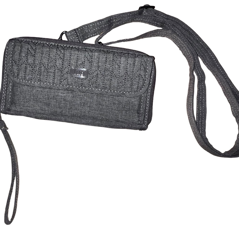Lug Gray Crossbody Wallet